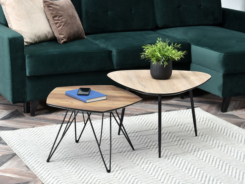 Stolić za kavu Rossi Zest Xl (sonoma + crna)