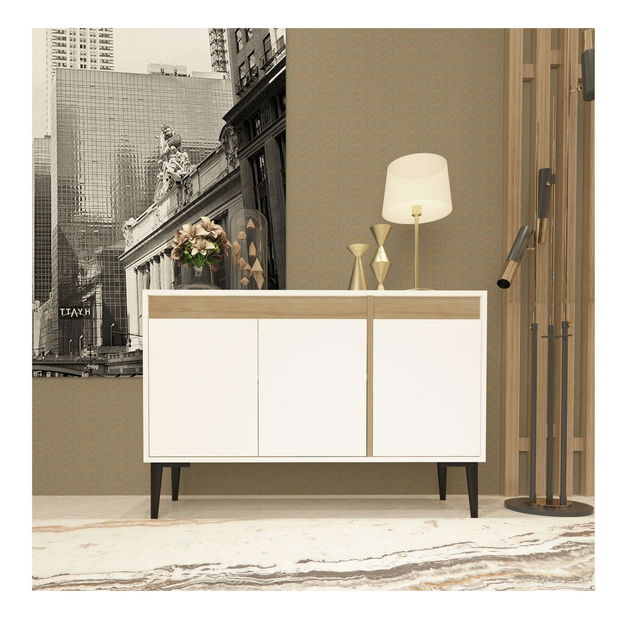 Dulap Kasuma (alb + stejar zafir) 