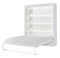 Sklápacia posteľ 160 Perfecto I (biela + biela + biela) (vertikálna) (bez osvetlenia)