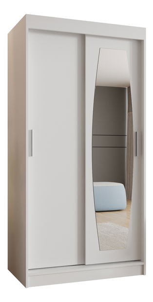 Ruhásszekrény 100 cm Rosaria (fehér) 