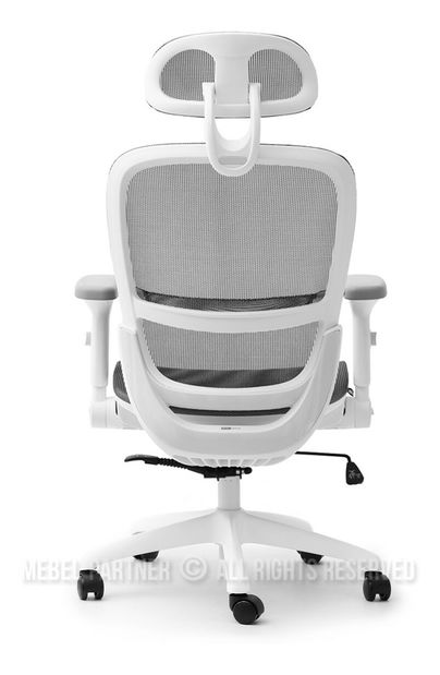 Fotoliu de birou Ikergen (gri + alb)