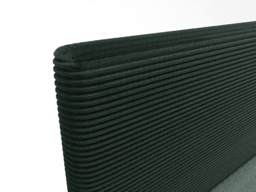 Bračni krevet 160 cm Napoli Comfort (zelena) (s podnicom, s prostorom za odlaganje)