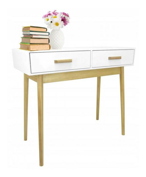 Toaletný stolík Scandy (biela)