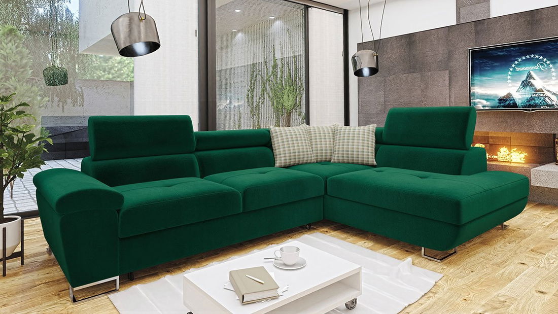 Rohová sedačka Alphard (P) (Kronos 019 + Kronos 019 + Senegal 823)