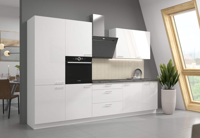 Kuhinja Lavera 16 (bijeli sjaj + bijela)