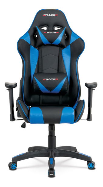 Fotoliu de birou Marix-BLUE (Negru + Albastru)