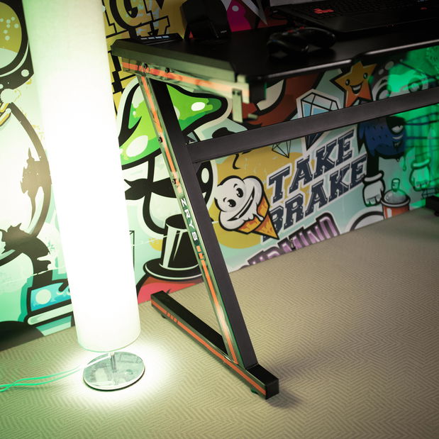 PC asztal Marcelene (fekete)