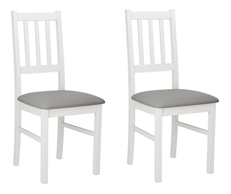 Set blagovaonskih stolica (2 kom.) Dalem IV (bijela + tamnosiva)*outlet moguća oštećenja