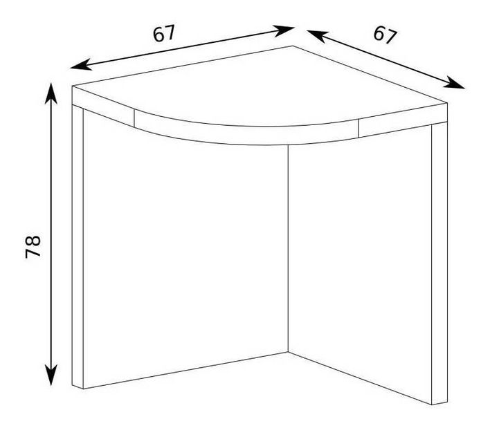 Písací stolík Vega 32 (dub santana svetlý)