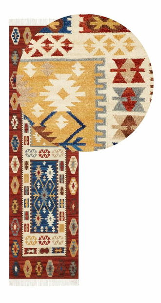 Koberec 80 x 300 cm Vosza (viacfarebná)