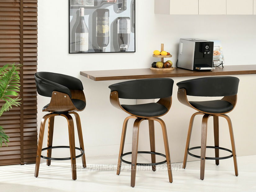 Stolica Enzo H (tamni orah + orah)