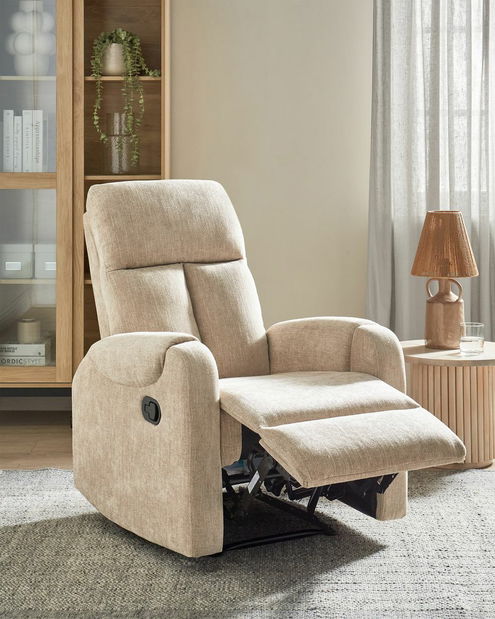 Relax fotel Seabert (bézs) (LED világítással)