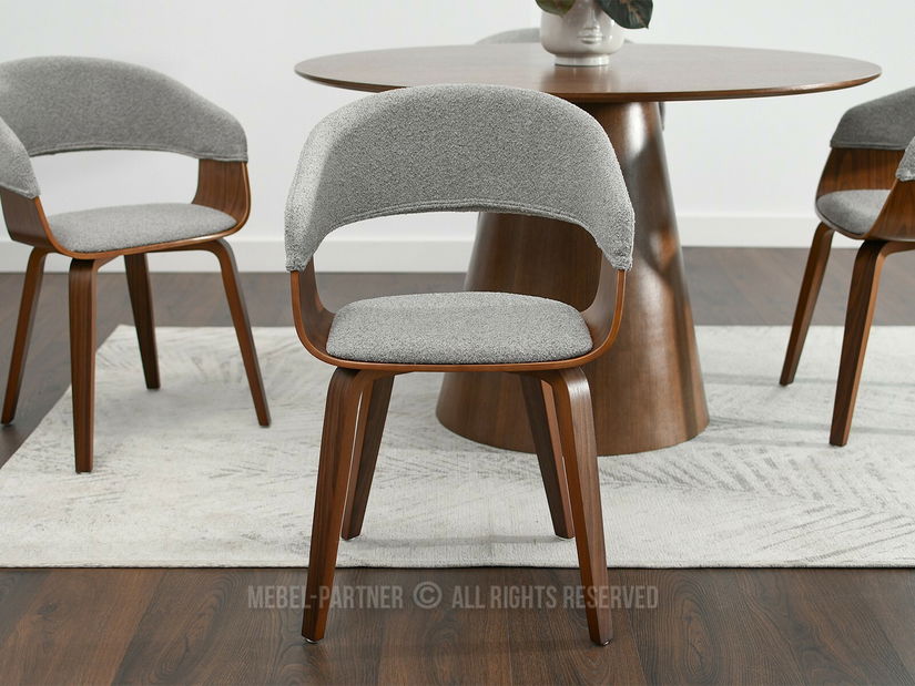 Scaun Renzo (gri + nuc)