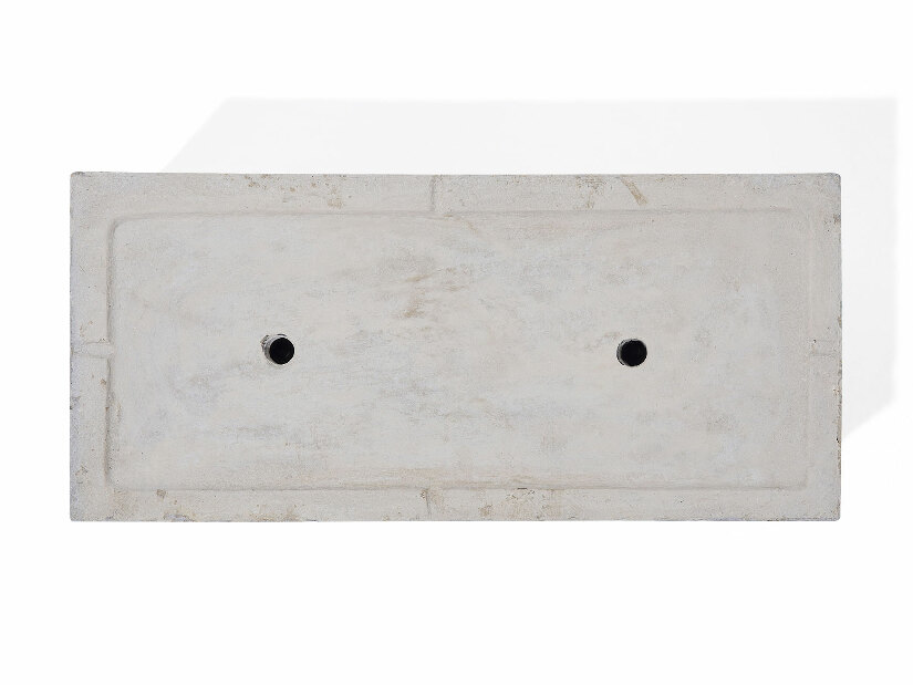 Ghiveci MIMA 24x50x23 cm (ceramică) (alb)