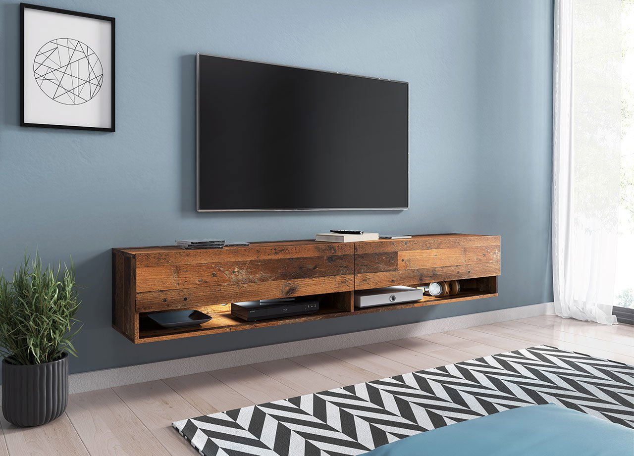 Masă TV/Dulap Aldesia 180 (old style) (iluminat LED rgb color)