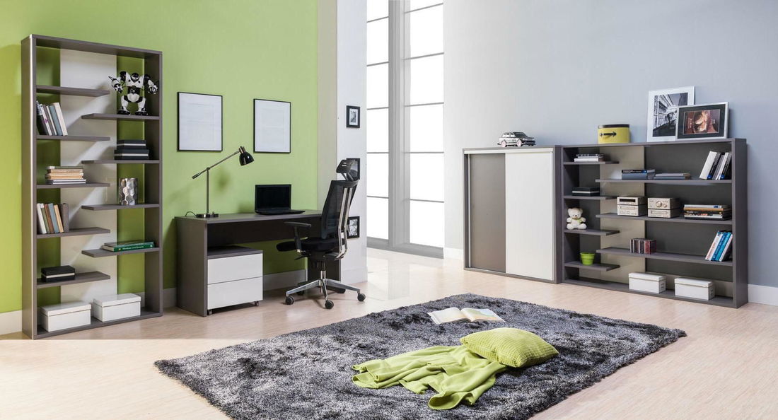 Jednolôžková posteľ 80cm Irlam Z22 (sivá + lesk biely) (s roštom) (s úl. priestorom)