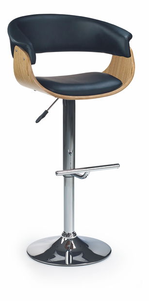 Barska stolica Hermina hrast (hrast svijetli + crna)