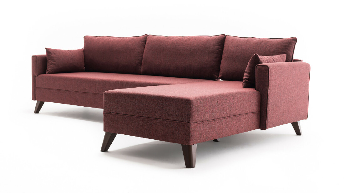 Sofa na razvlačenje Bellina 1 (bordo) (D)