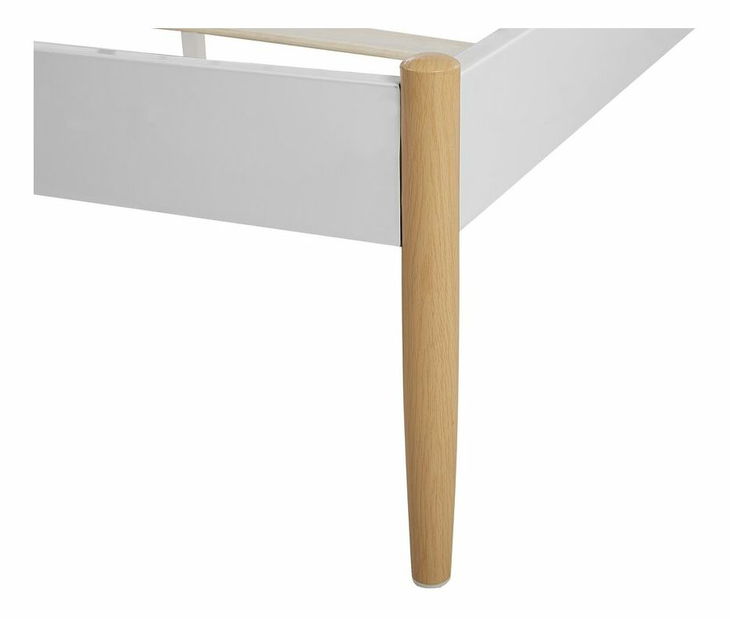 Manželská posteľ 140x200 cm Mares (biela)