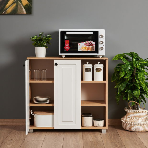 Kredenc Tuvantille 18 (safirni hrast + orah)