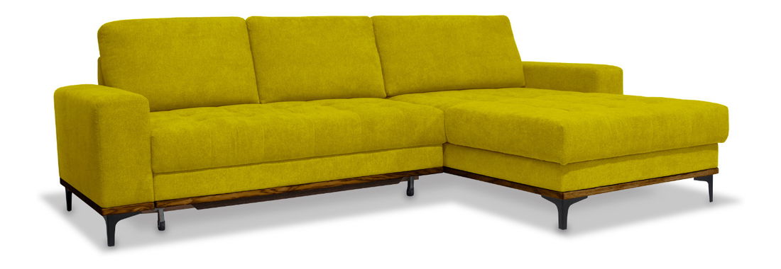 Rohová sedačka BRW Casper (horčicová) (P)
