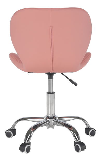 Kancelárske kreslo Asher (ružová + chróm)