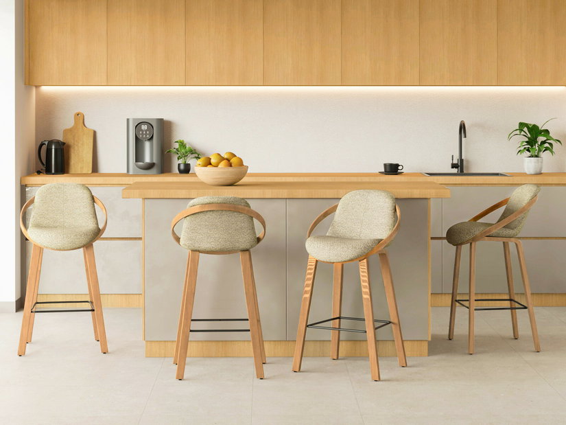 Scaun bar Lageze (bej + stejar)