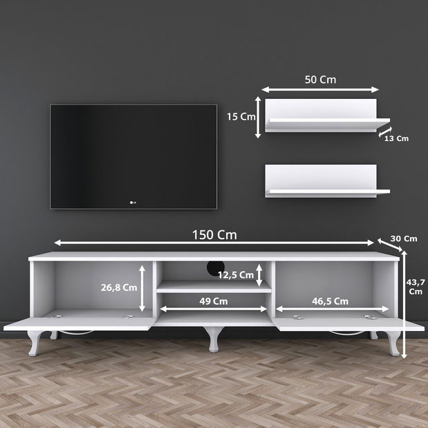 Obývacia stena Macky (Biela)