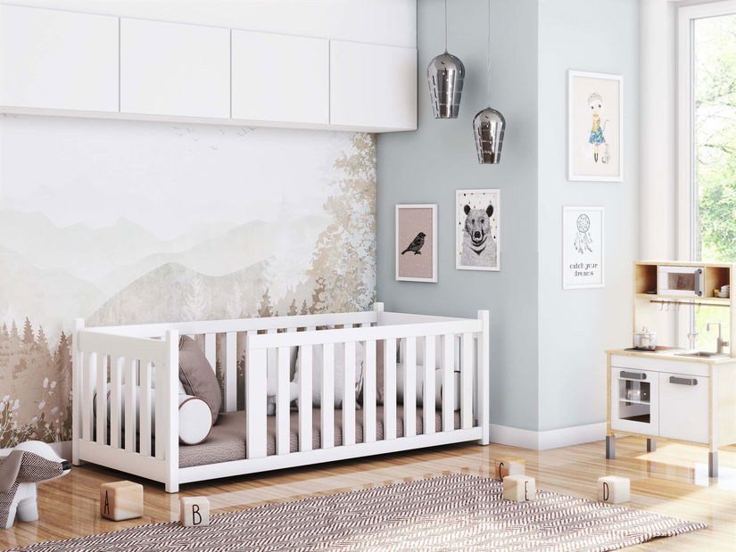 Pat pentru copii 90 x 190 cm Connie (cu somieră) (pin)