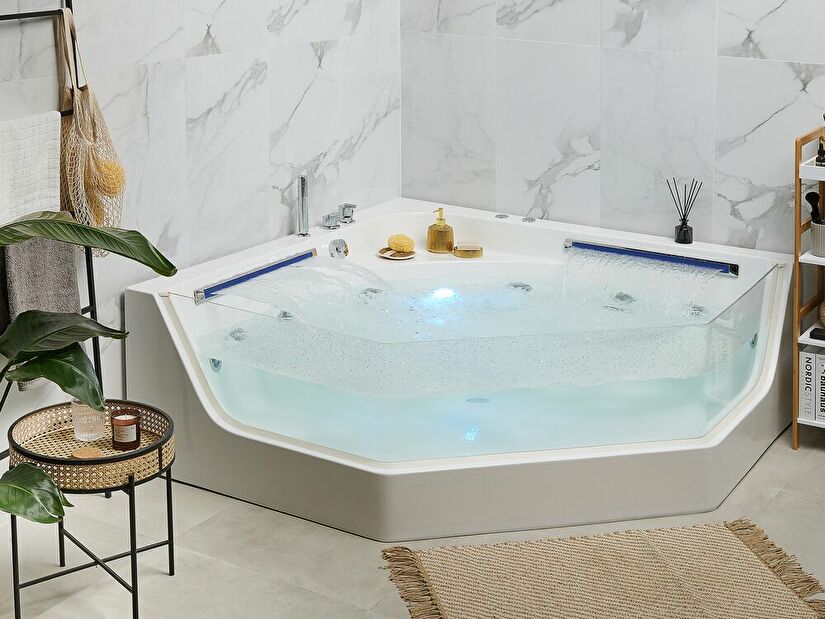 Jacuzzi s mlaznicama Cooper (bijela) (s LED rasvjetom)