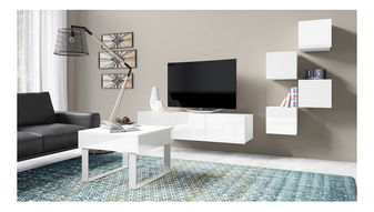 Mobilier living Calabria C21 (Alb) (fără iluminat)