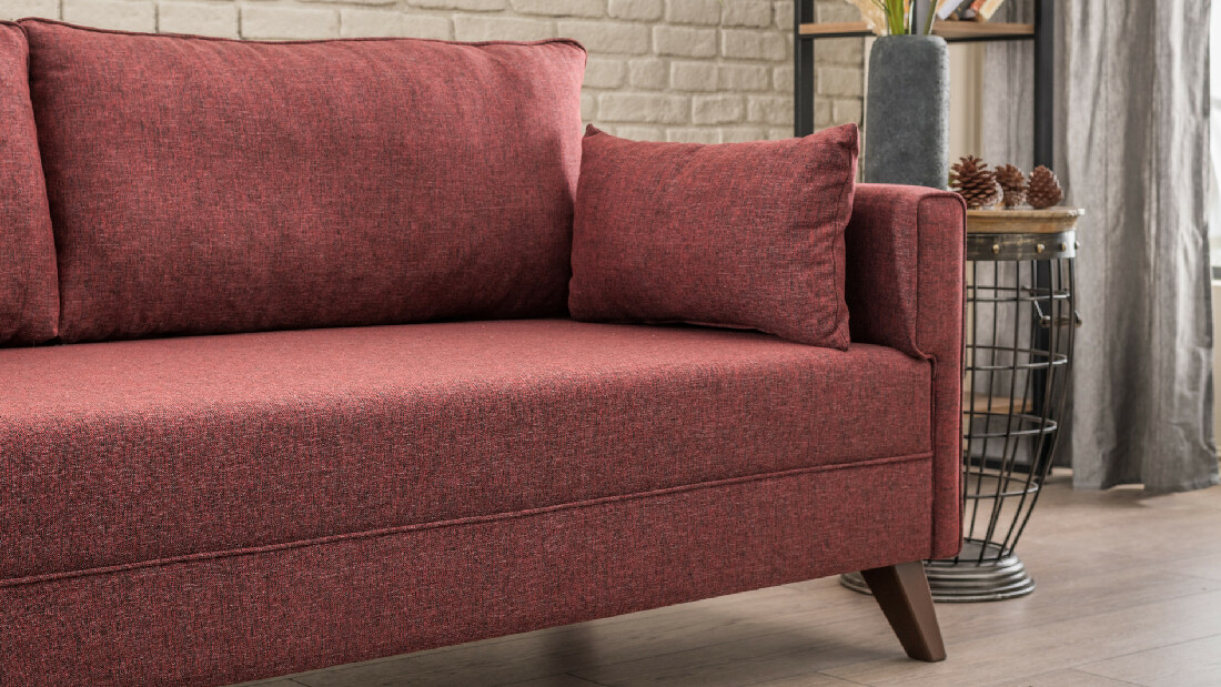 Sofa na razvlačenje Bellina 1 (bordo) (L)