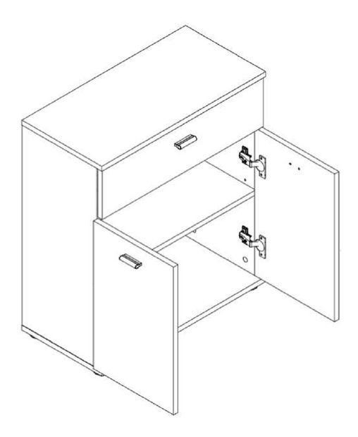Komoda Amo tip 2 bijela 
