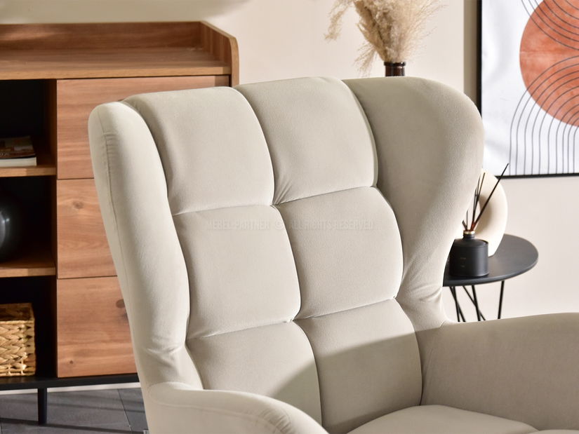 Fotelja Kikino (bež + crna)