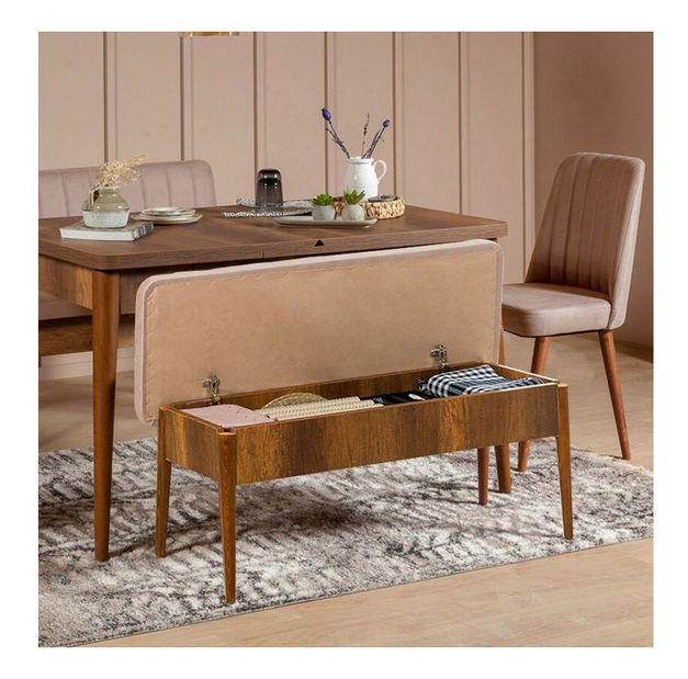 Klupa Vlasta 5 (orah + kamen) 