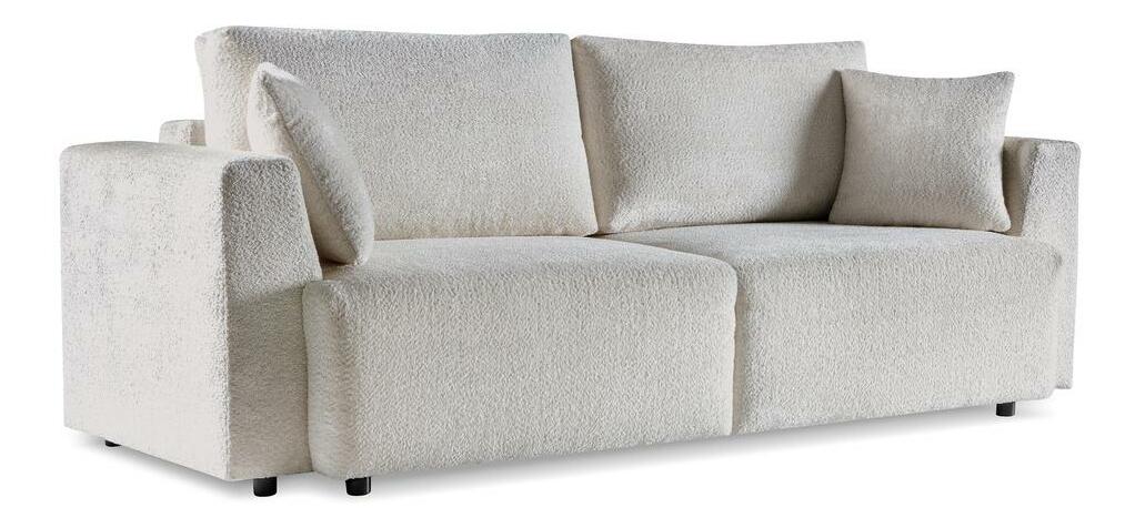 Canapea trei locuri Frasco (bej deschis + negru)