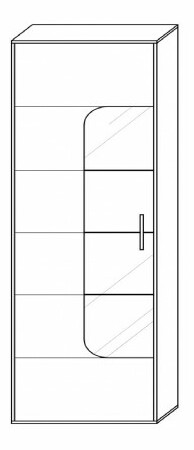 Vitrína Glen G2 (biela)