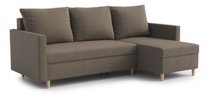 Rohová sedacia súprava Ronaldo (P) (hnedá)