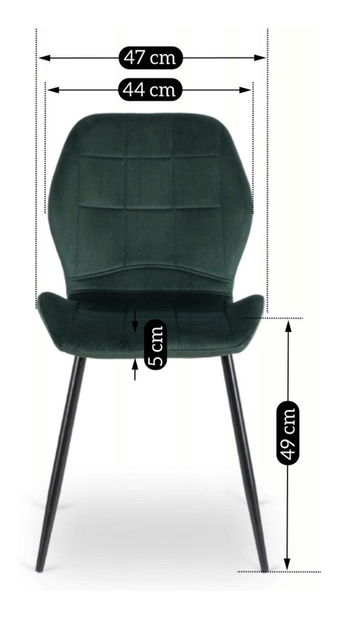 Jedálenský set Lomeli (dub zlatý + čierna + zelená) (pre 4 osoby)