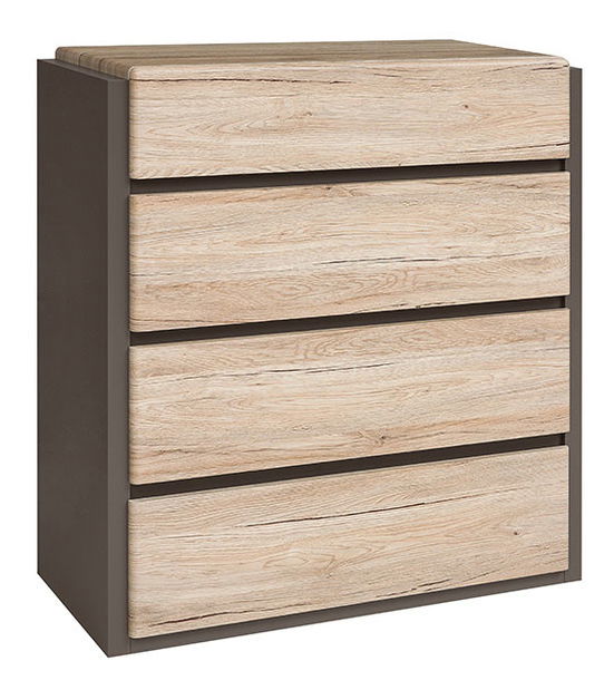 Komoda BRW Author KOM4S/10/9 (Láva + Dub Sanremo svetlý)