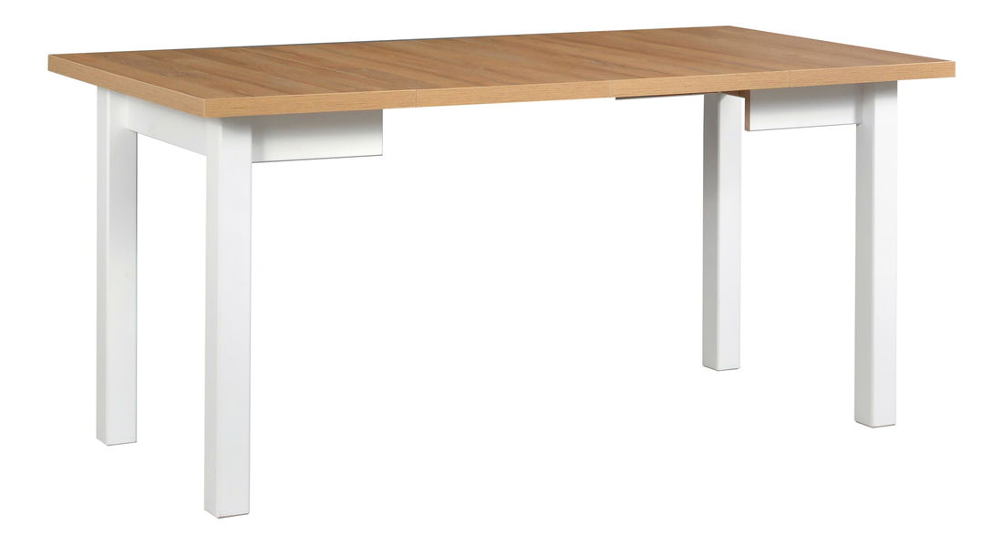 Blagovaonski stol Misha 8 (hrast wotan + Bijela) (za 4 do 6 osoba)