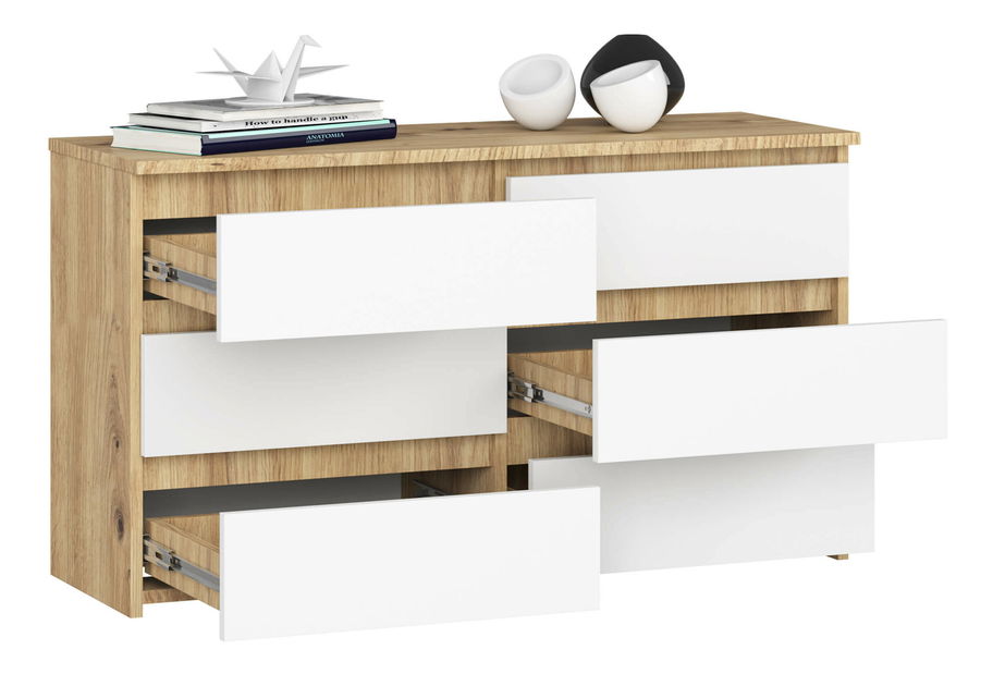 Komoda Crueldad (dub artisan + biela) *výpredaj