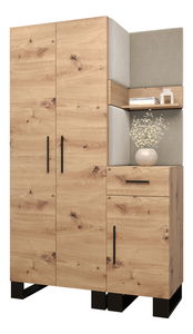 Predsieňová zostava Amanda 6 (dub artisan + béžová)