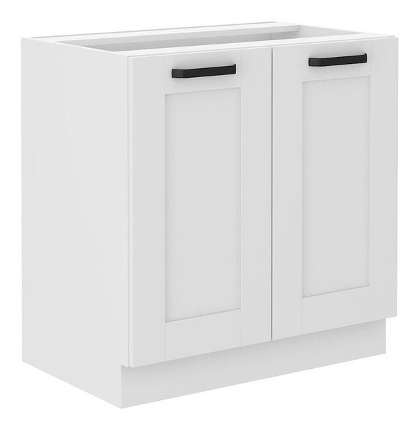 Dolná kuchynská skrinka Lucid 80 D 2F BB (korpus: biela + front: mdf biela)