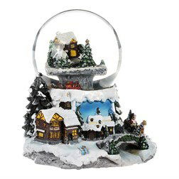 Hógömb téli táj SN7701 (sokszínű)