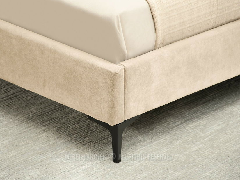 Pat matrimonial 160 cm Creame 160 (bej + negru)