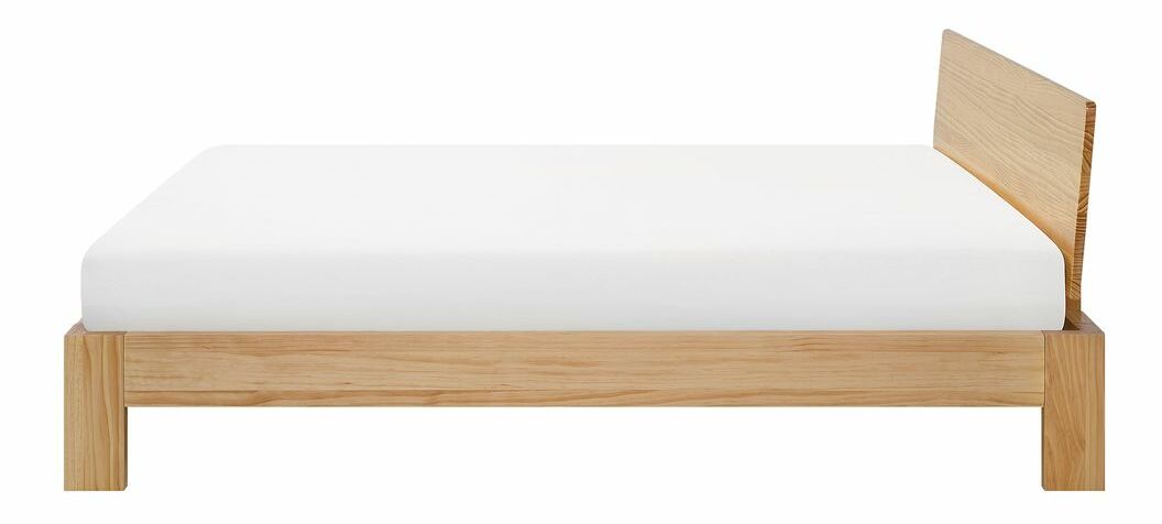 Franciaágy 160 cm ROYAL (ágyráccsal) (világos fa)