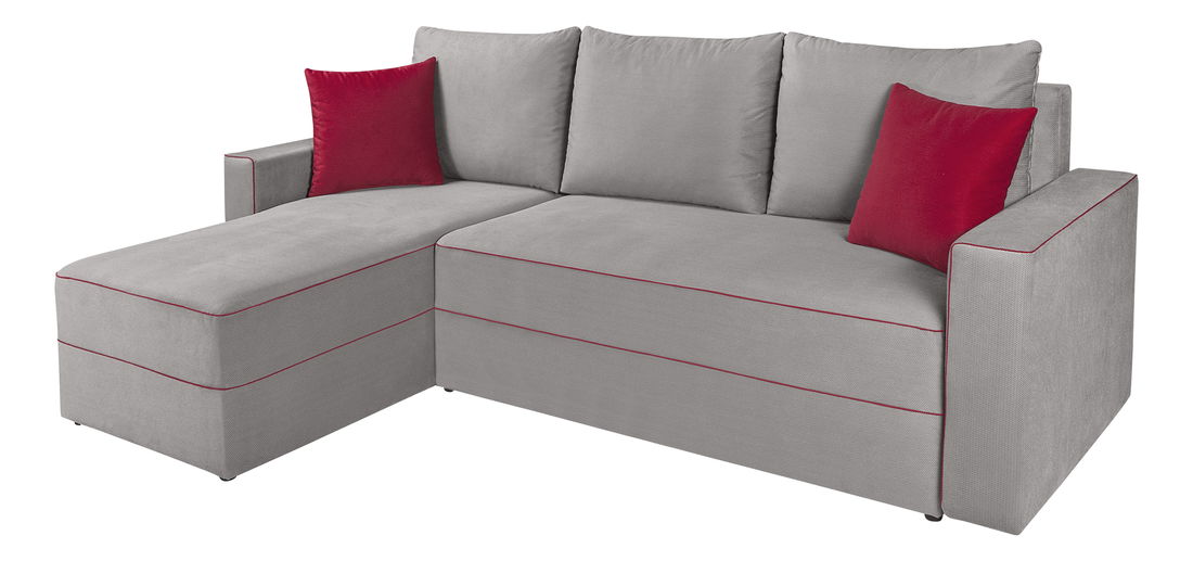 Rohová sedačka BRW Berg Lux 3DL.URC (sivá) (L)