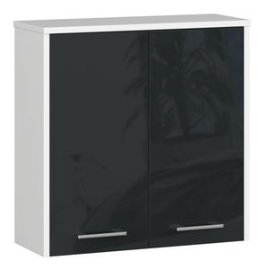 Zidni kupaonski ormarić Farid tip5 (bijela + grafit sjaj)