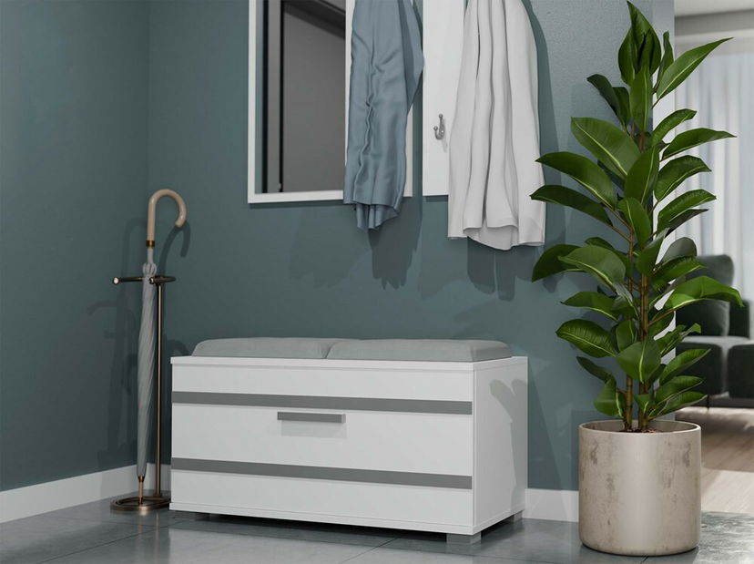 Botník (skrinka na topánky) Oasis 1 (biela)